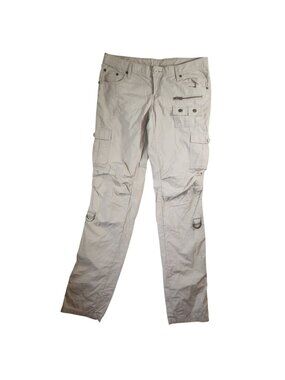 G:21 Khaki Tan Multi Pocket Cargo Pants Womens 9 Cotton Utility